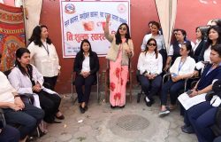 महानगरका महिला जनप्रतिनिधि र कर्मचारीको क्यान्सर जाँच शिविर